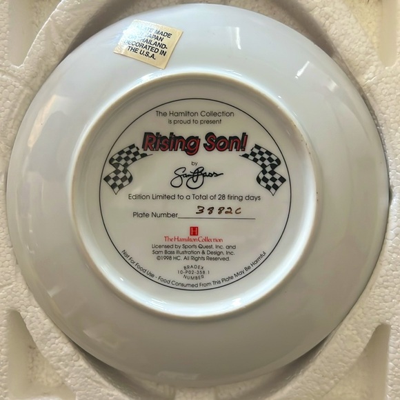 Dale Earnhardt Plate Collection "Rising Son" - Picture 2 of 2